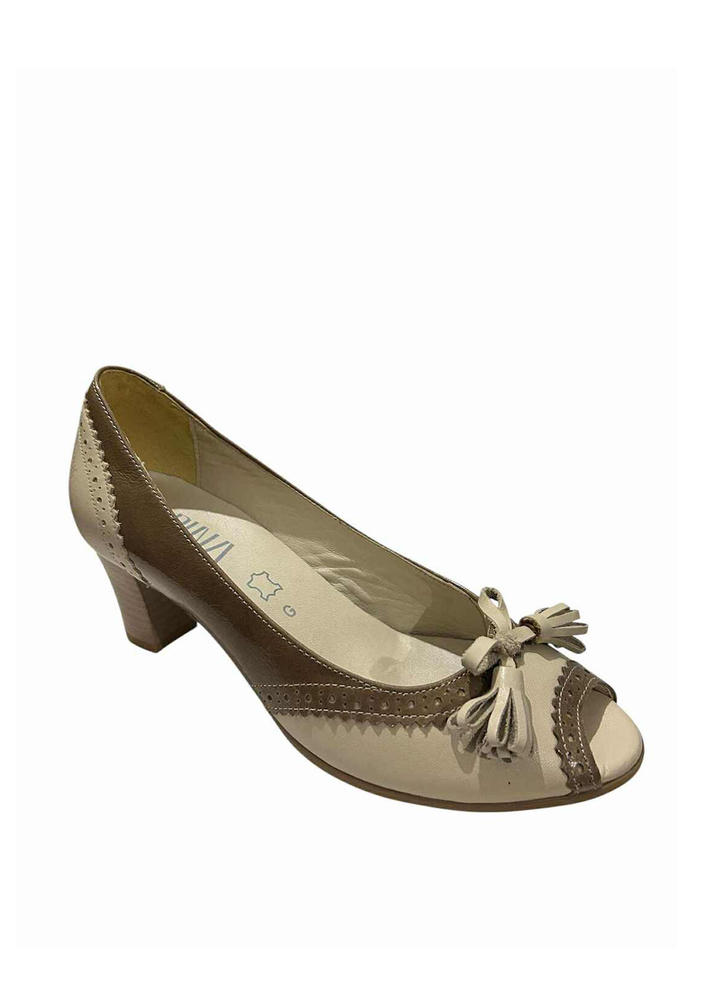 Alpina Туфли пип-тое бежевый з натуральная кожа, словения — лето (356108286)