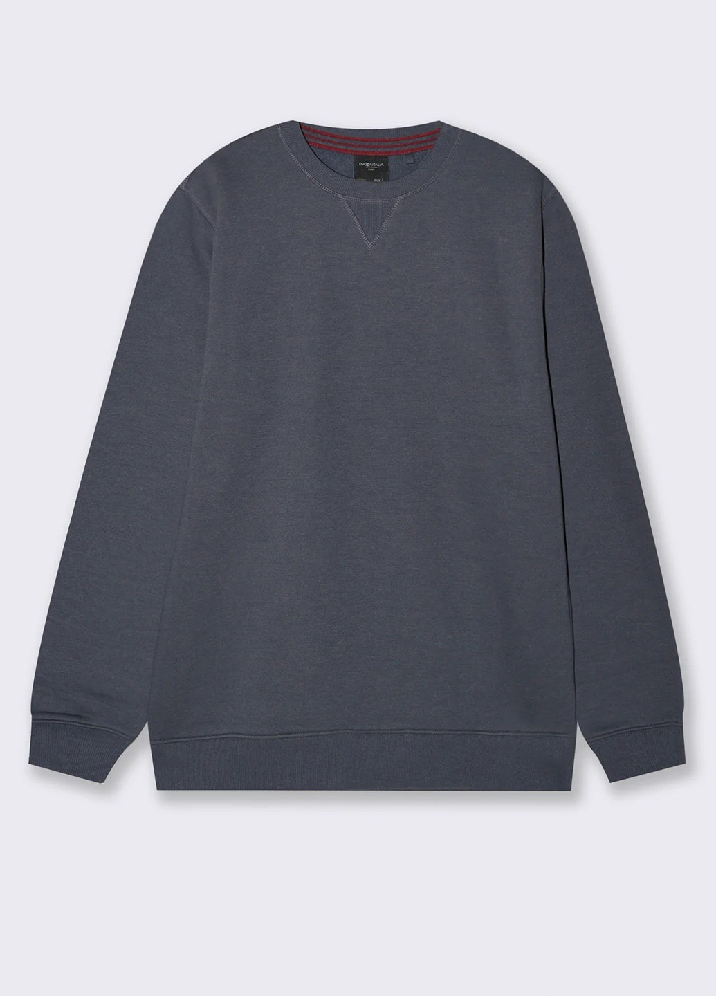 Серый свитшот Piazza Italia однотонный без декора (363048331)