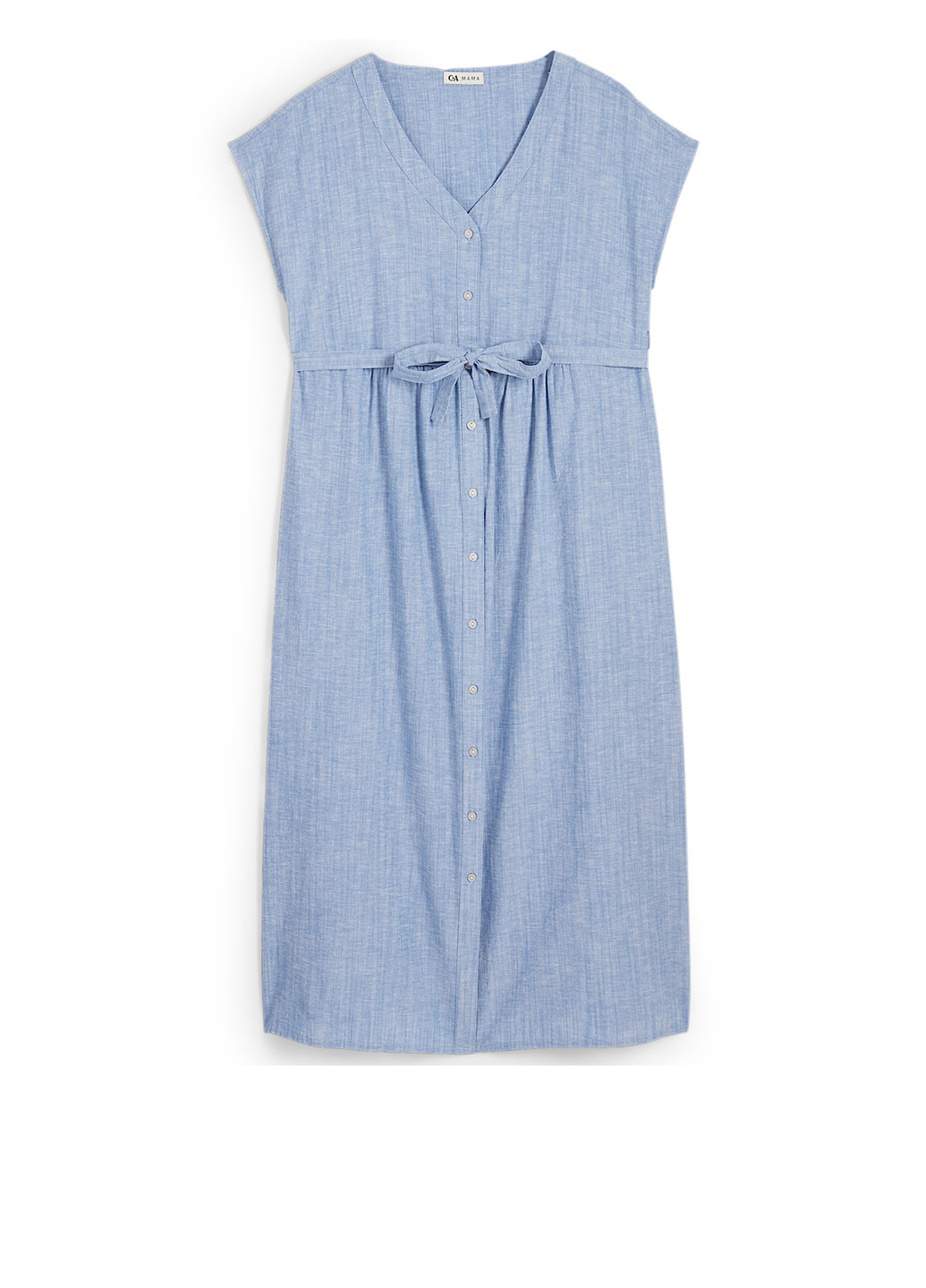 Голубое кэжуал платье для беременных C&A однотонное