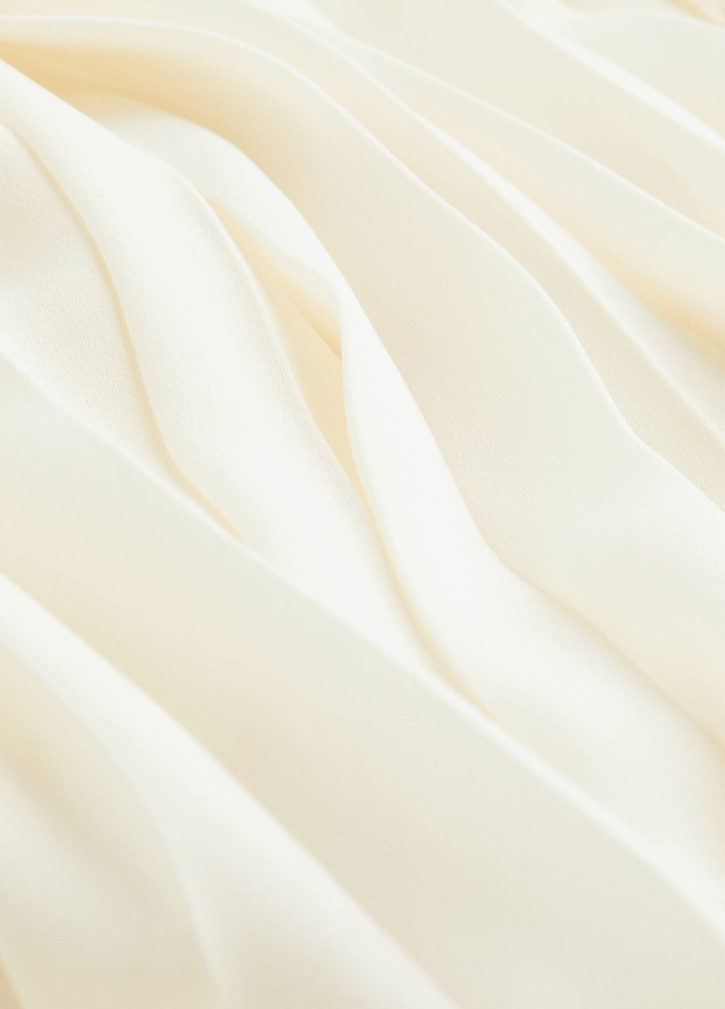 Кремова кежуал сукня плісована H&M однотонна