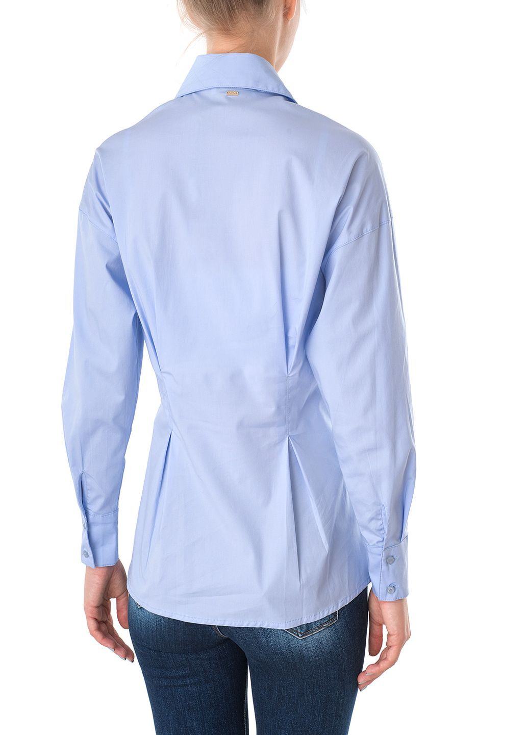 Голубой классическая рубашка однотонная Gaudi
