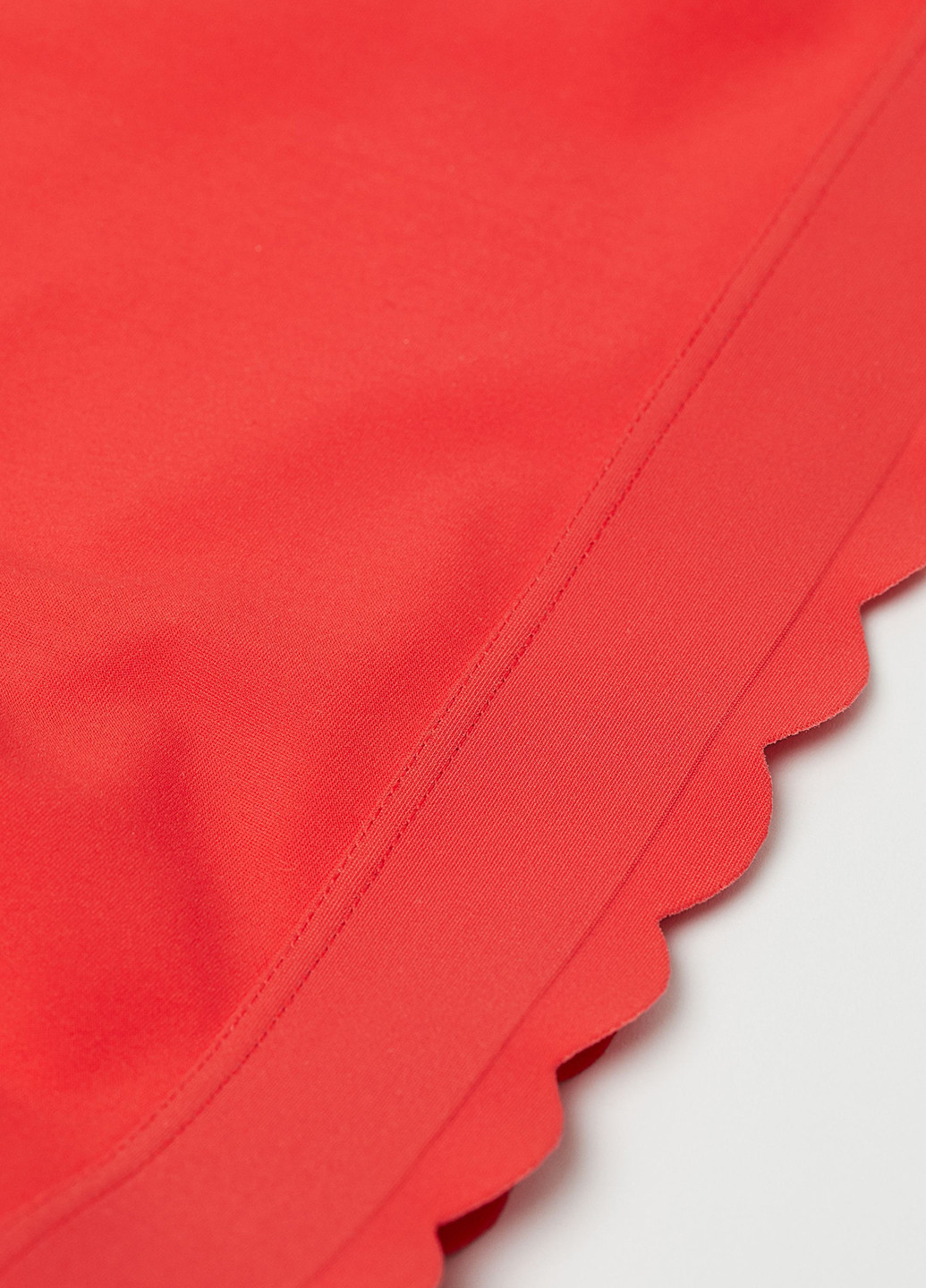 Купальный лиф H&M топ однотонный красный пляжный полиамид