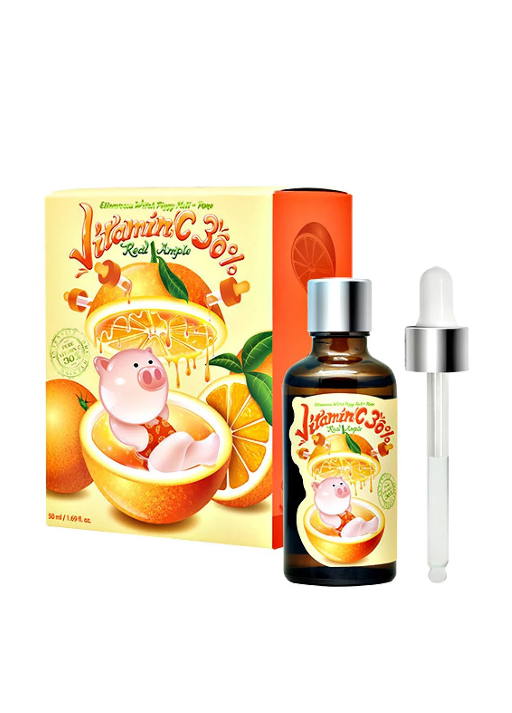 Сыворотка с высоким содержанием витамина С Witch Piggy Hell-Pore Vitamin C 30% Real Ample, 50 мл Elizavecca (203674741)