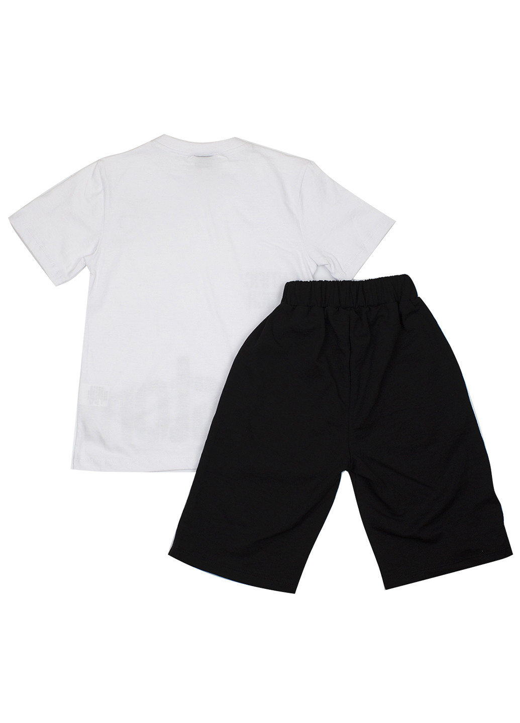 Черно-белый летний комплект (футболка, шорты) GMC