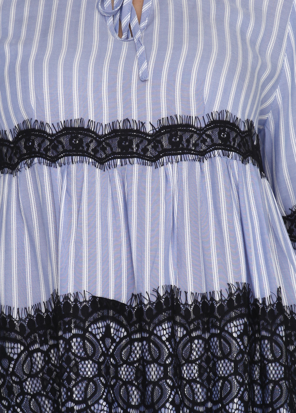 Голубая демисезонная блуза Chantal