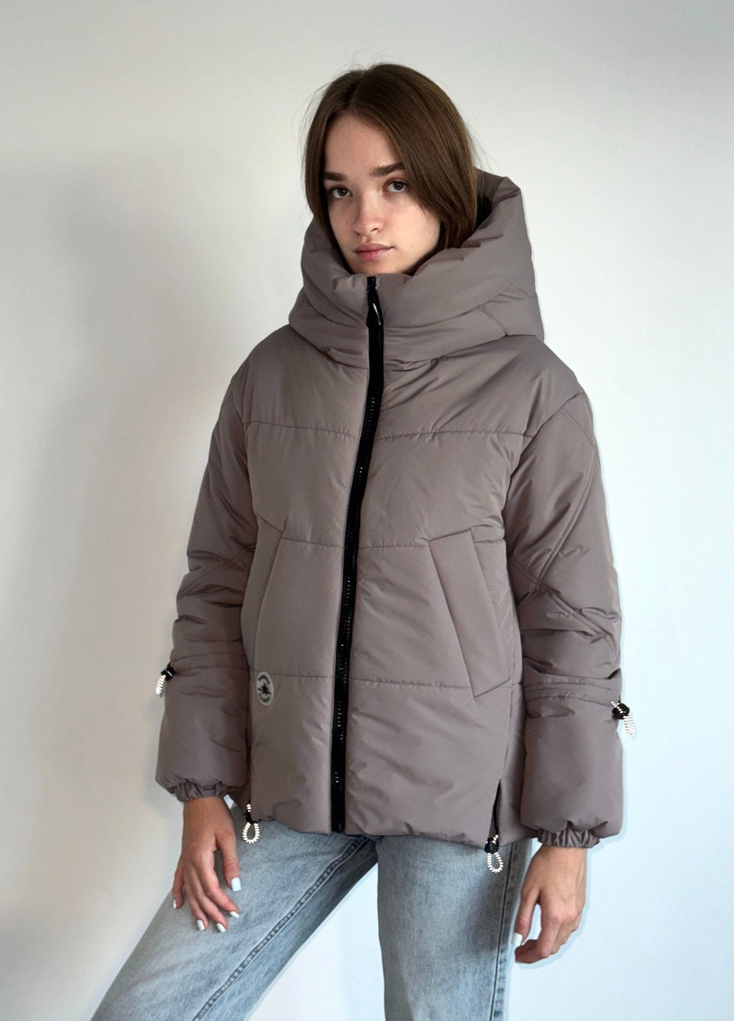 Пудрова демісезонна куртка Eva Classic