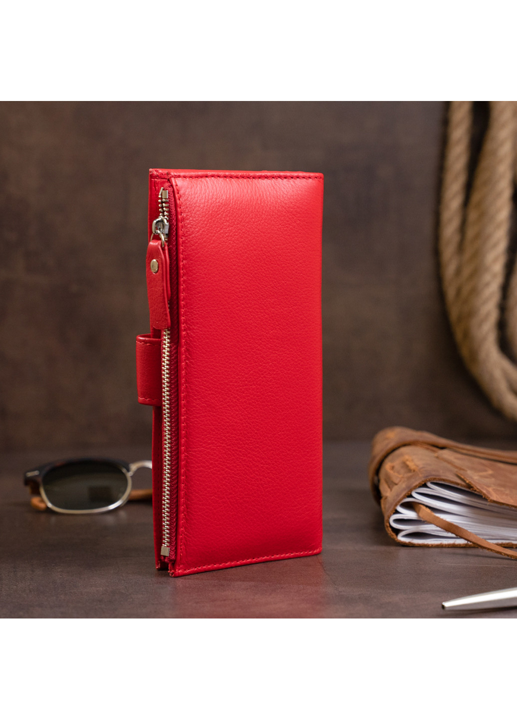 Жіночий шкіряний гаманець 19х9х1,7 см st leather (252126914)