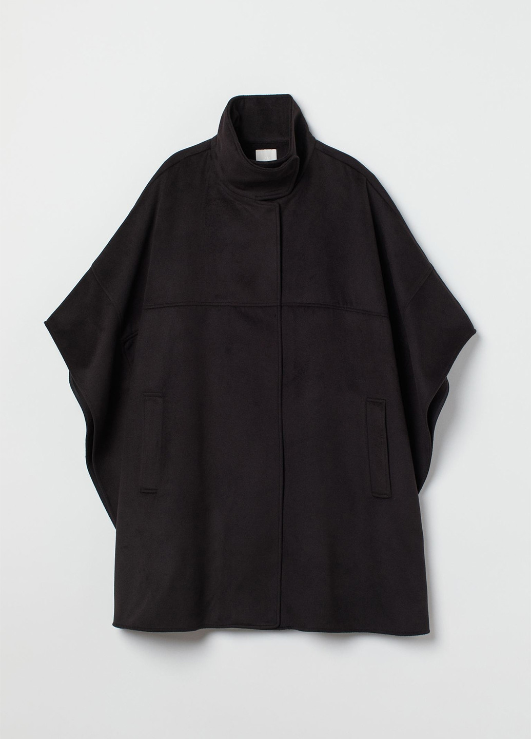 Черное демисезонное Пальто кейп H&M