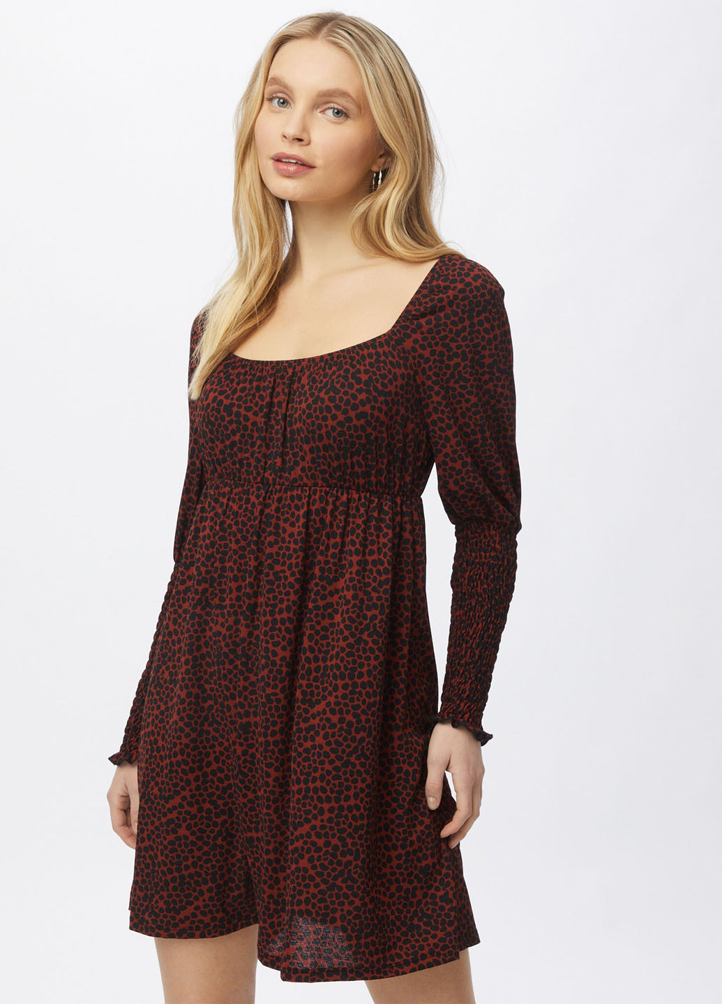 Червона кежуал сукня бебі долл Miss Selfridge з абстрактним візерунком