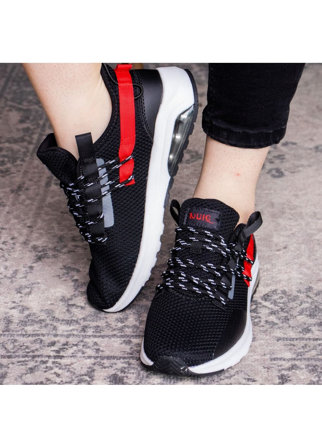 Женские кроссовки Ninja 1570 23 Черный Fashion чёрные демисезоны (253195281)