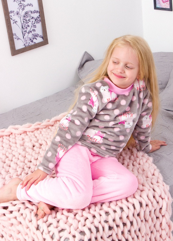 Светло-розовая всесезон пижама для девочки Носи своє 6079