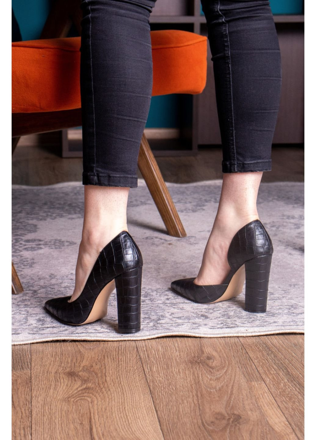 Туфлі жіночі Soy 2464 39 25 см Чорний Fashion (253195524)