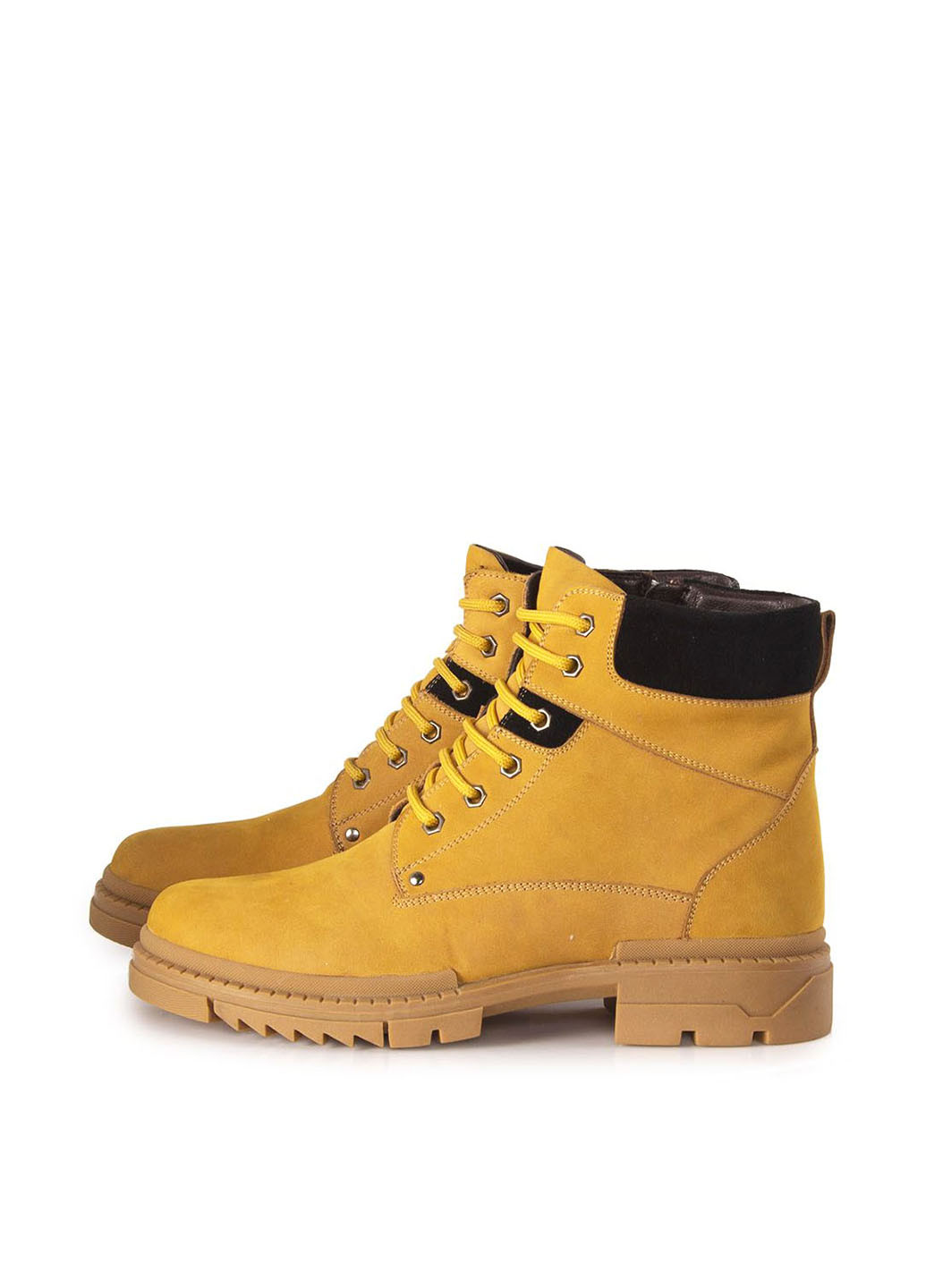 Желтые зимние ботинки тимберленды Philip Smit