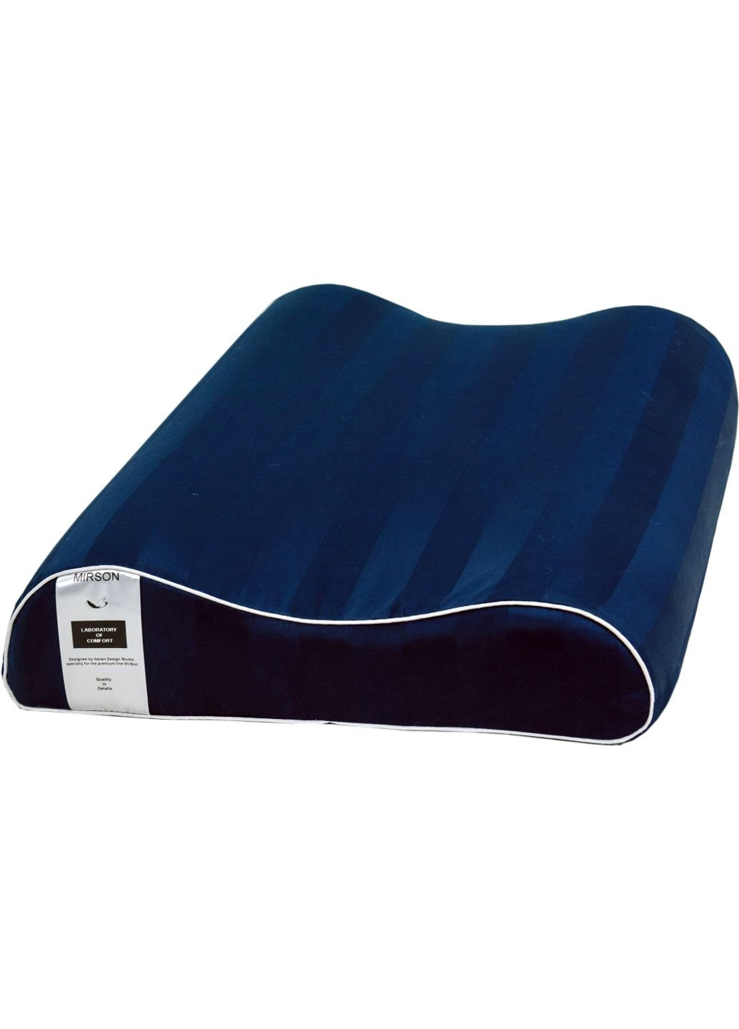 Подушка ортопедическая №6027 Noble stripe Blue sea Aero 58х40х10.5 (2200003261479) Mirson (254079780)