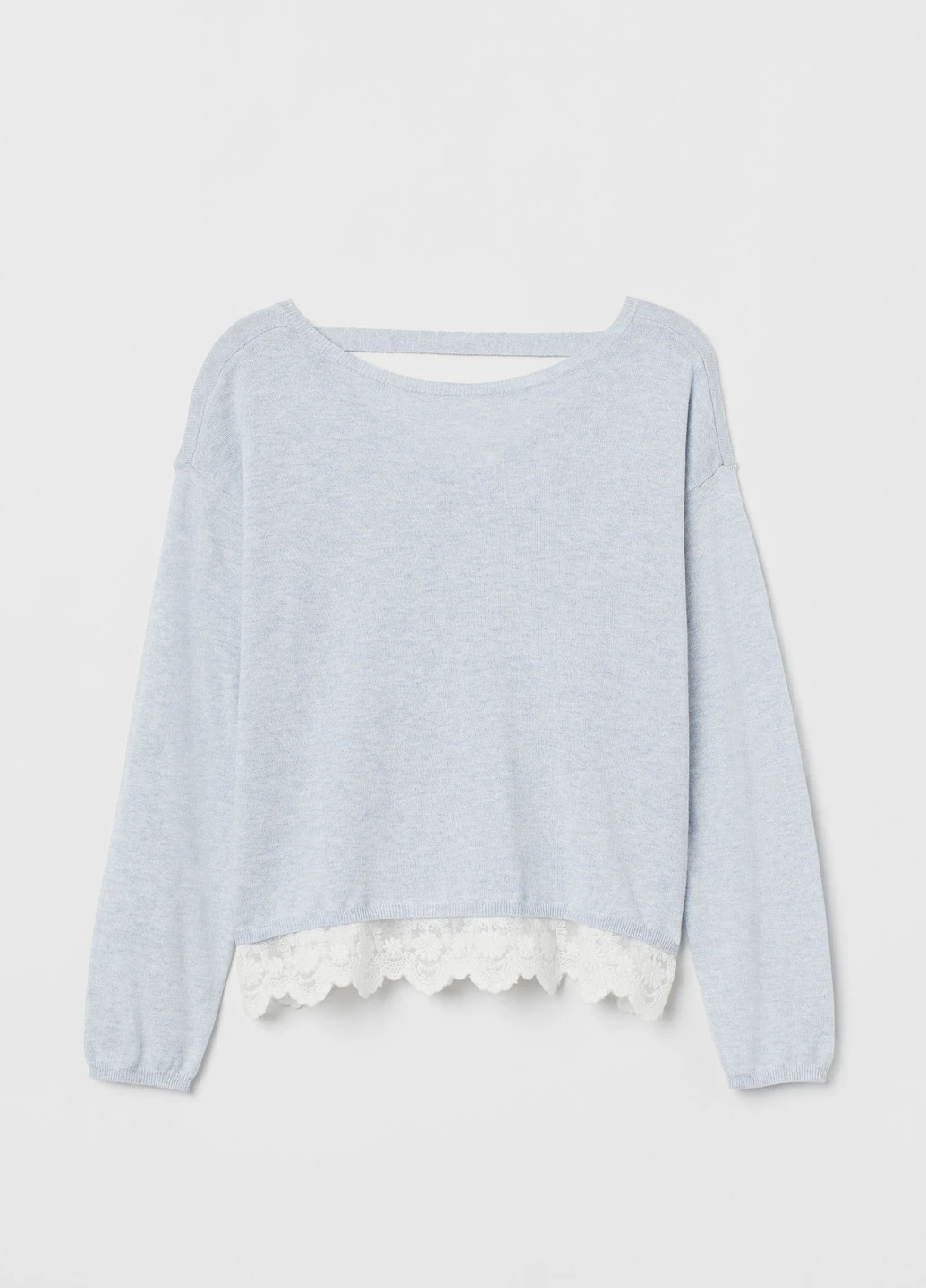 Джемпер з обробкою мереживом H&M (238832191)