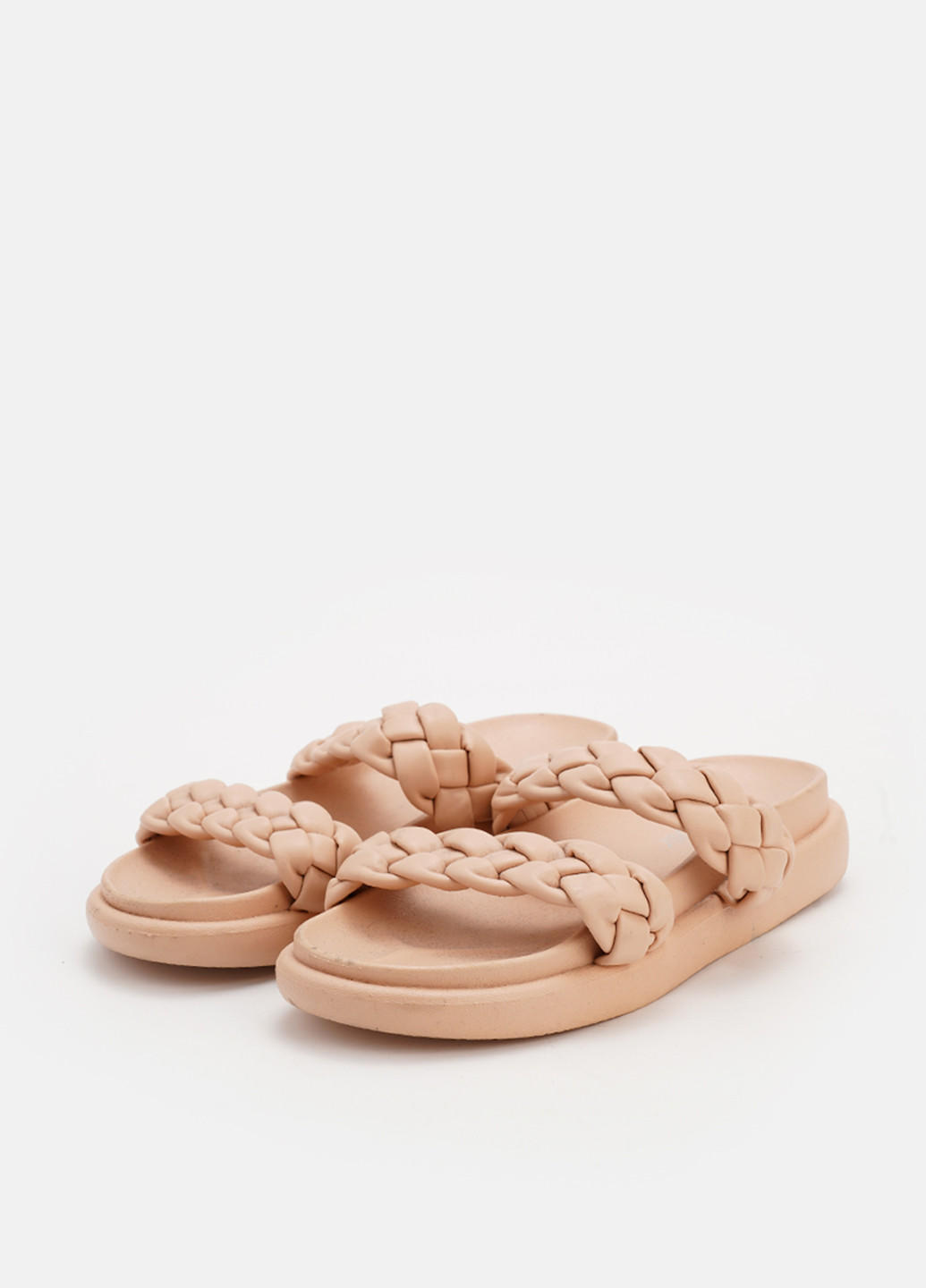 Бежевые шлепанцы Jennyfer плетение