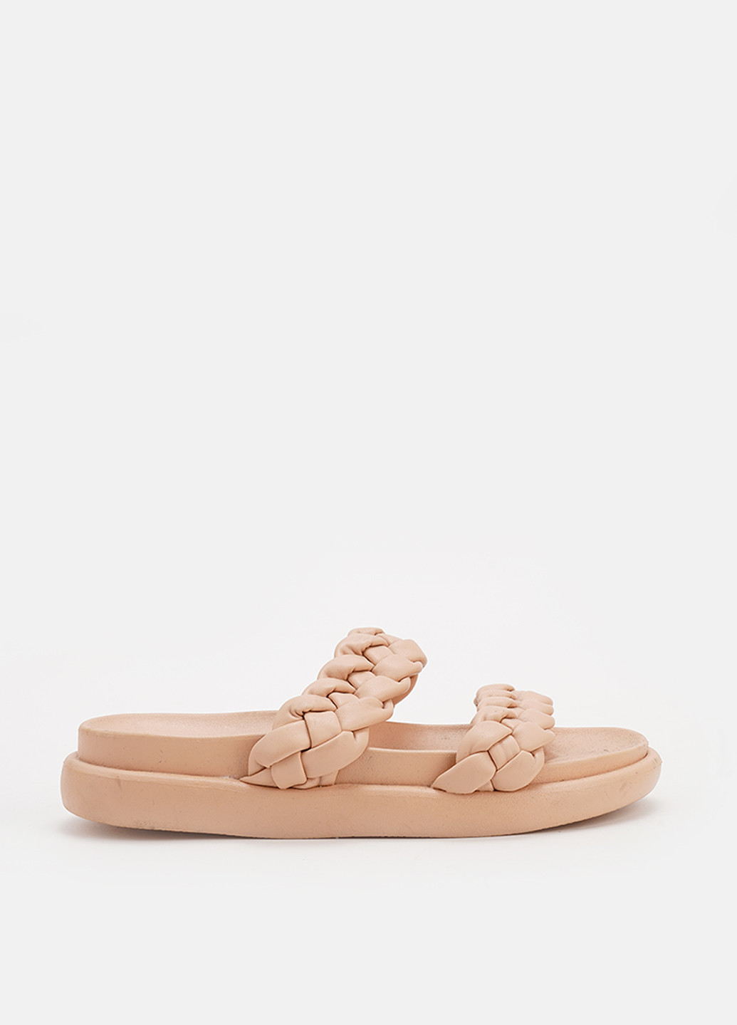 Бежевые шлепанцы Jennyfer плетение