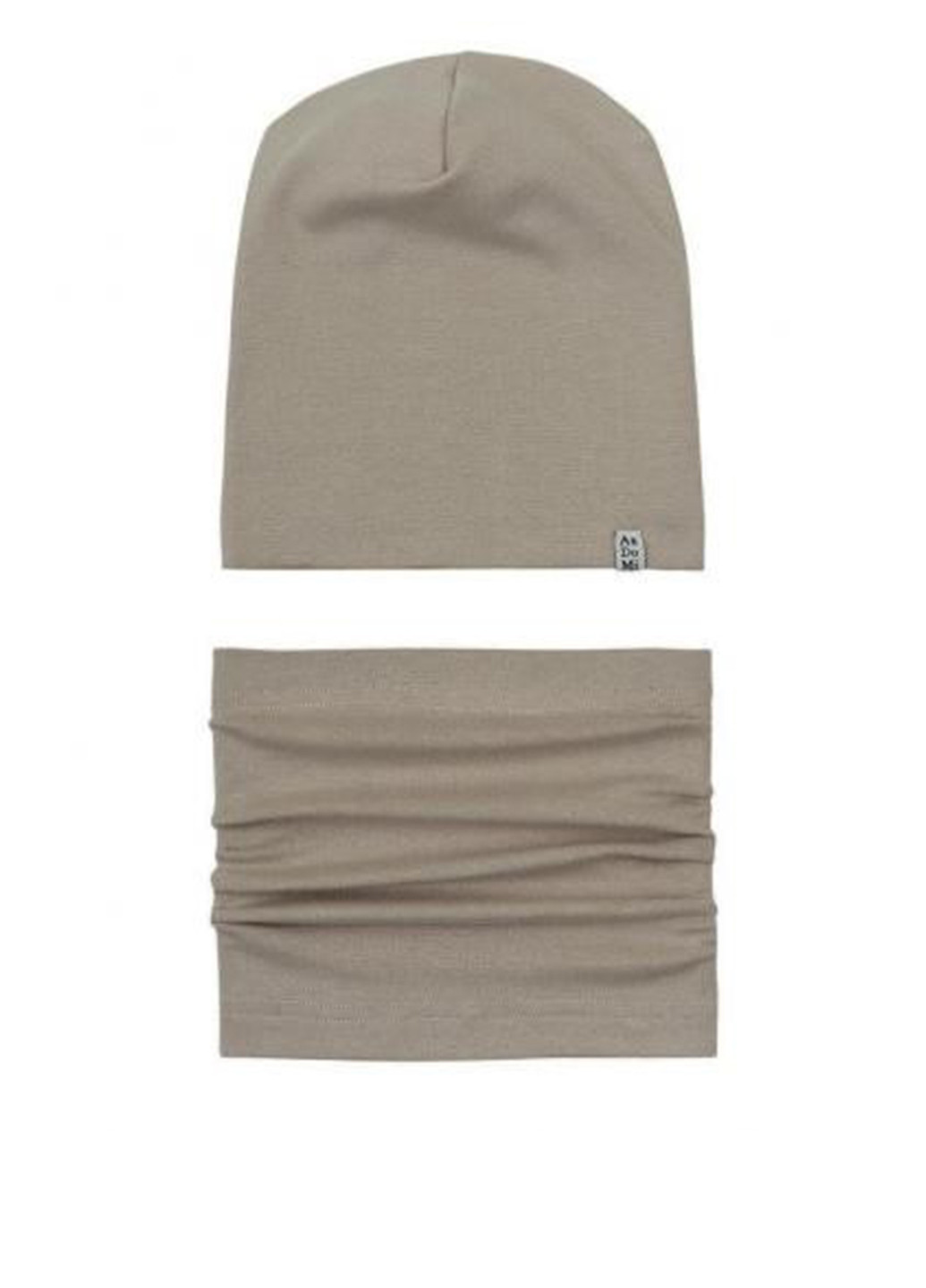 Бежевый демисезонный комплект (шапка, снуд) ArDoMi