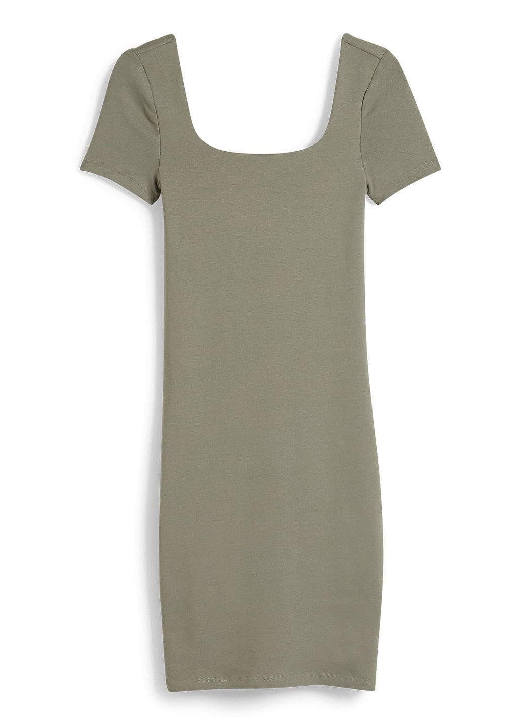 Оливкова кежуал сукня силуетна C&A однотонна