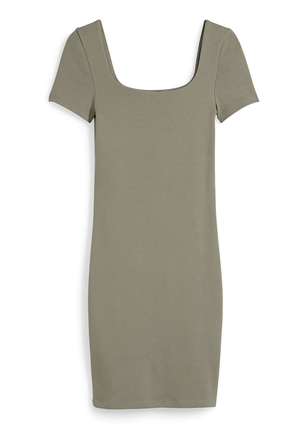 Оливкова кежуал сукня силуетна C&A однотонна