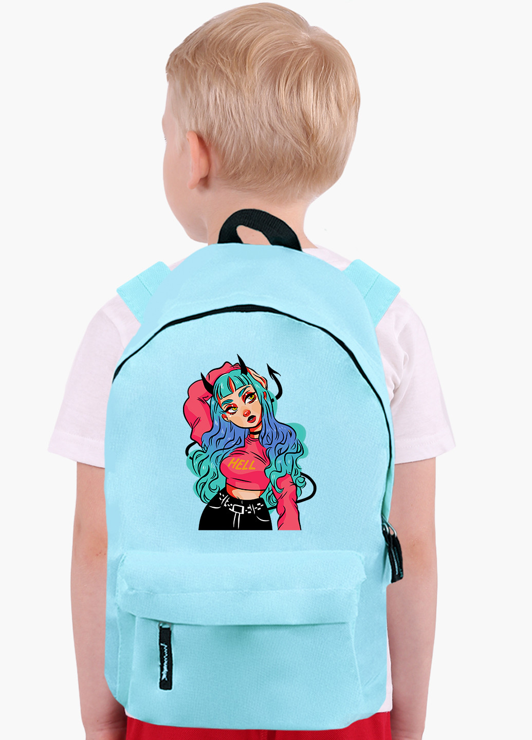 Детский рюкзак Дівчина демон (Cute Girl Illustration Art) (9263-2838) MobiPrint (229078023)
