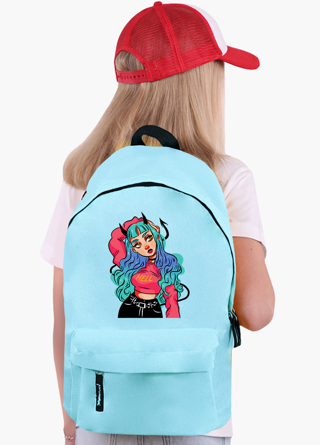 Детский рюкзак Дівчина демон (Cute Girl Illustration Art) (9263-2838) MobiPrint (229078023)