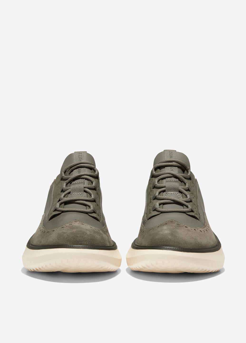 Хаки кэжуал туфли Cole Haan на шнурках