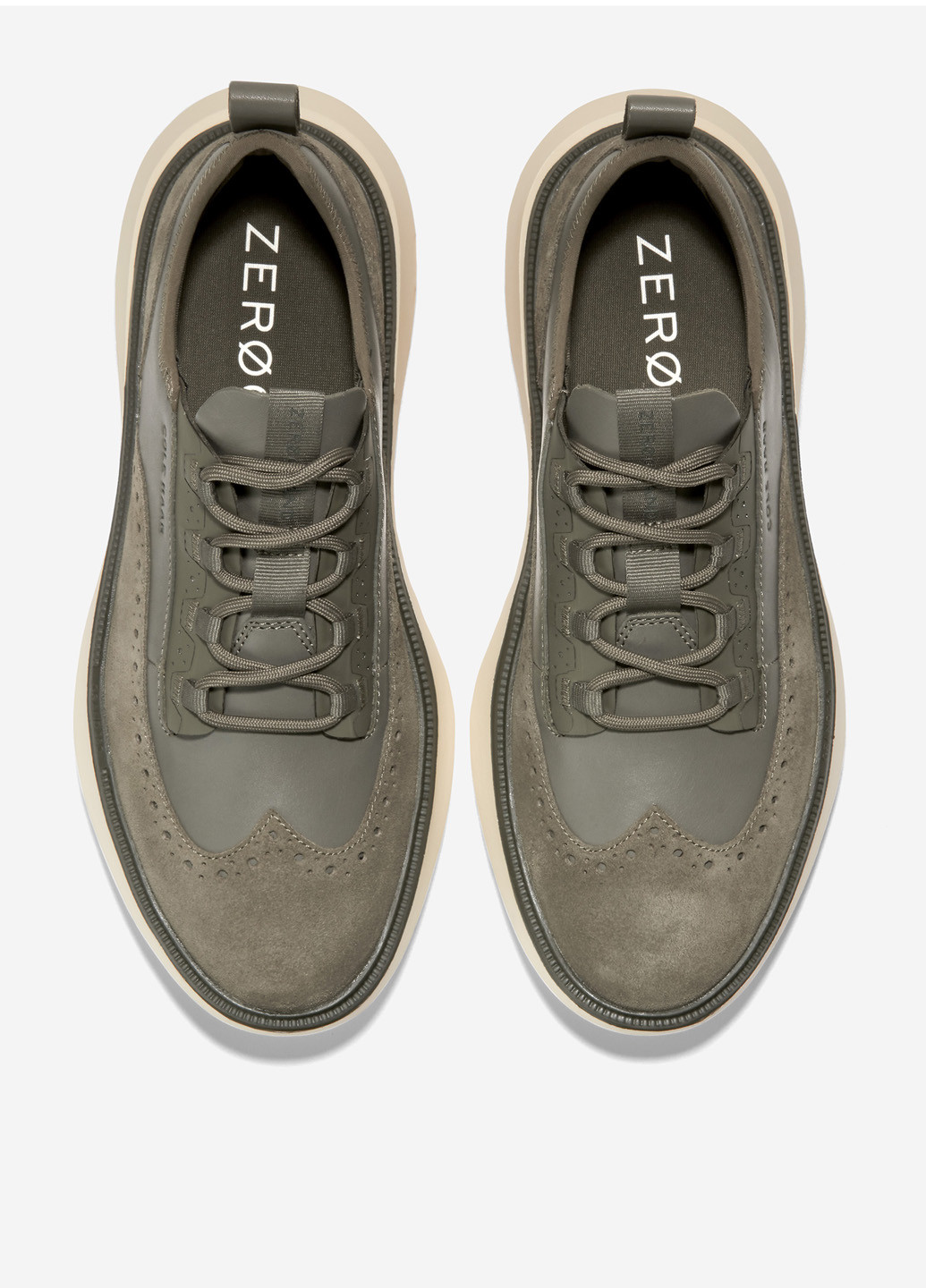 Хаки кэжуал туфли Cole Haan на шнурках