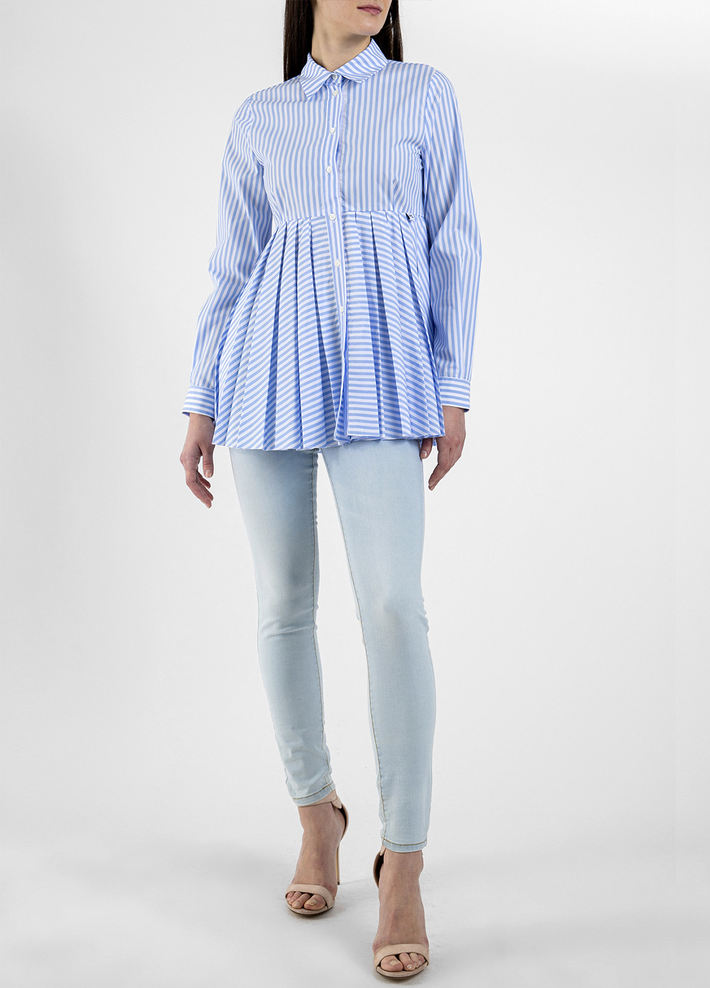 Комбинированная летняя блуза Sfizio