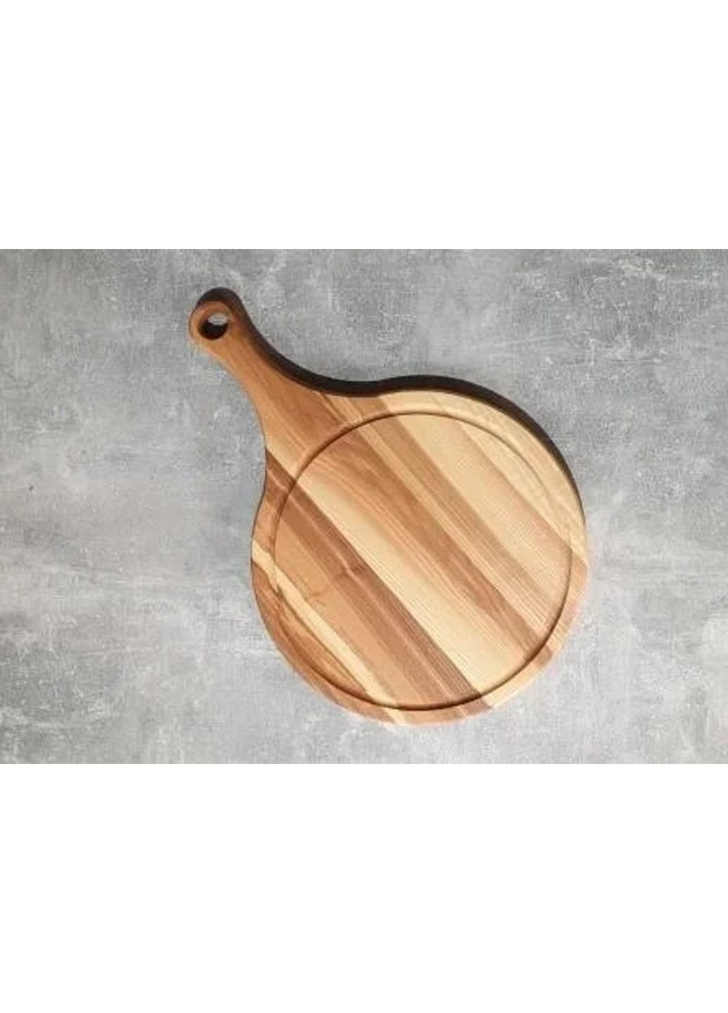 Доска разделочная с ручкой Дерево Карпат Д-19-Дуб 30х45 см No Brand (253620943)