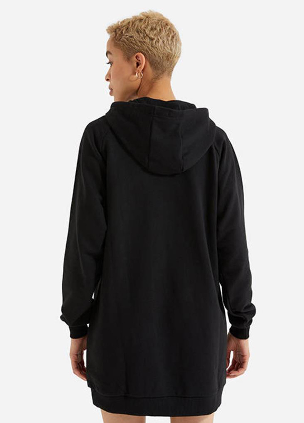 Черное спортивное, кэжуал платье sgk13289-black платье-худи Ellesse однотонное