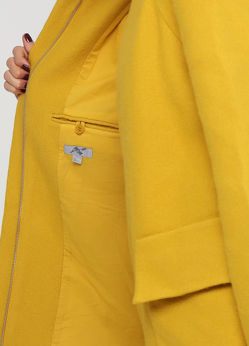 Желтое демисезонное Пальто однобортное Cos