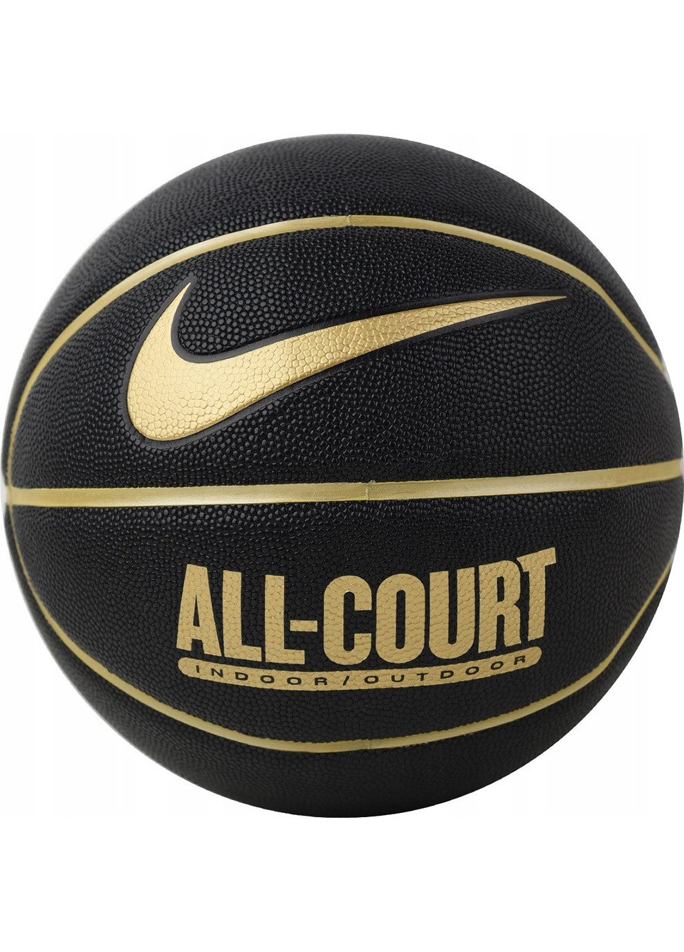 Мяч баскетбольный Everyday All Court 8P р. 7 Black/Metallic Gold/Black/Metallic Gold (N.100.4369.070.07) Nike (253677677)