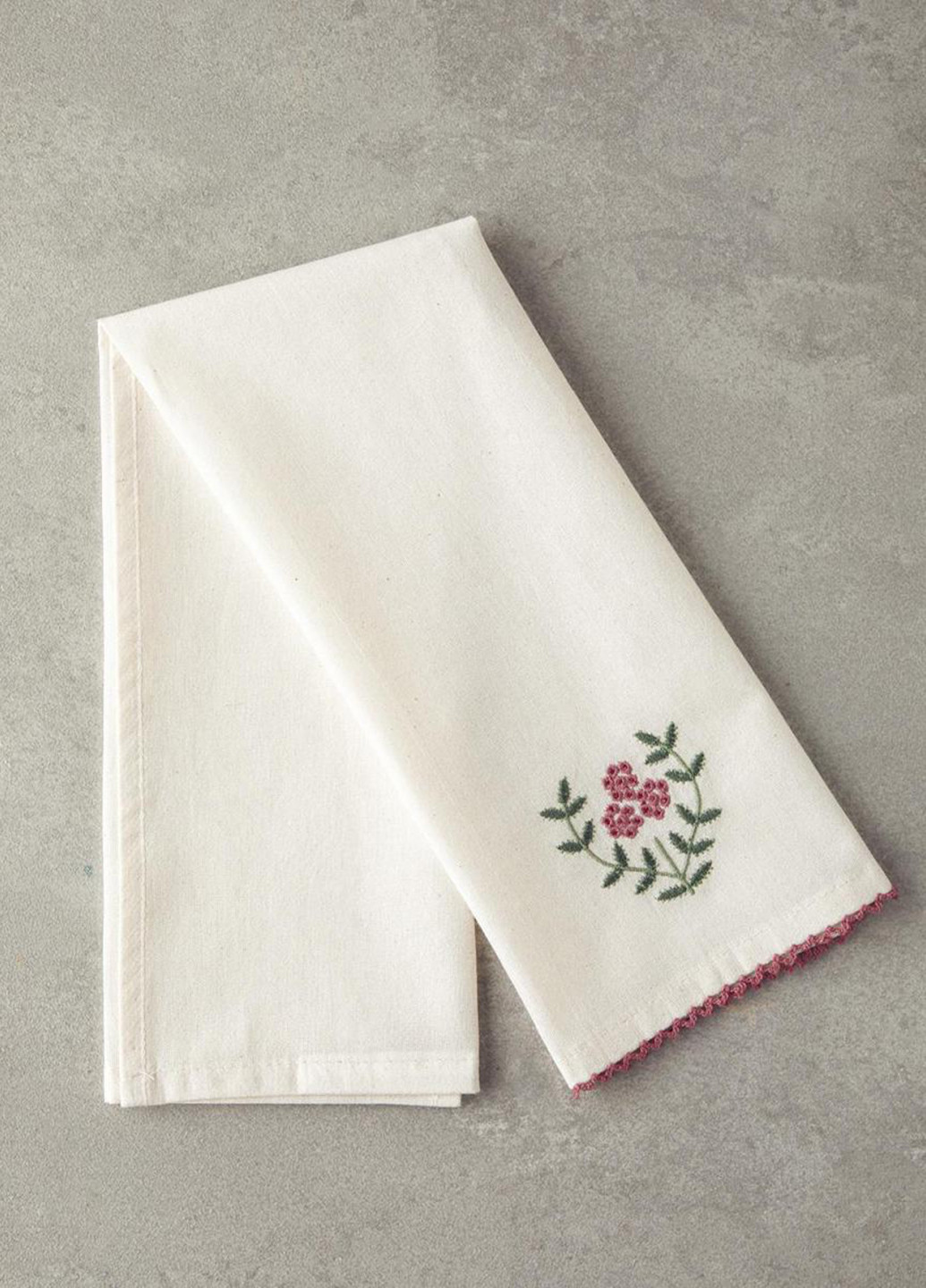 Полотенце, 30х50 см English Home однотонный кремовый