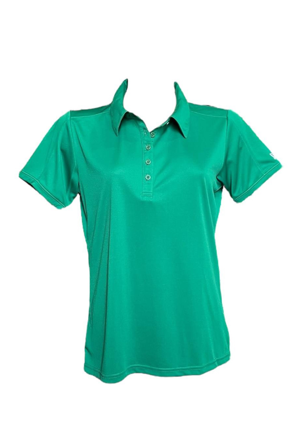Зеленая женская футболка-поло New Era однотонная