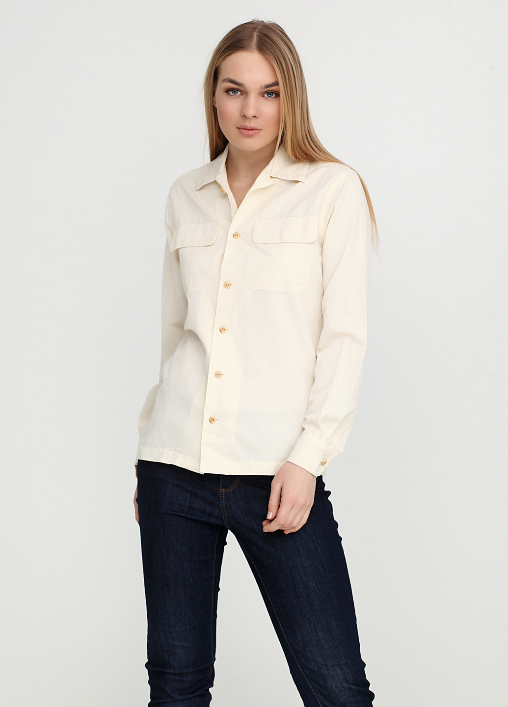 Кремовая демисезонная блуза Ralph Lauren
