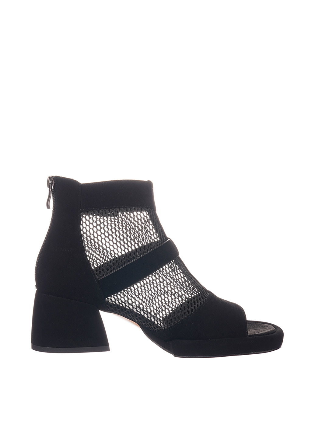 Черные босоножки Blizzarini на молнии с пряжкой