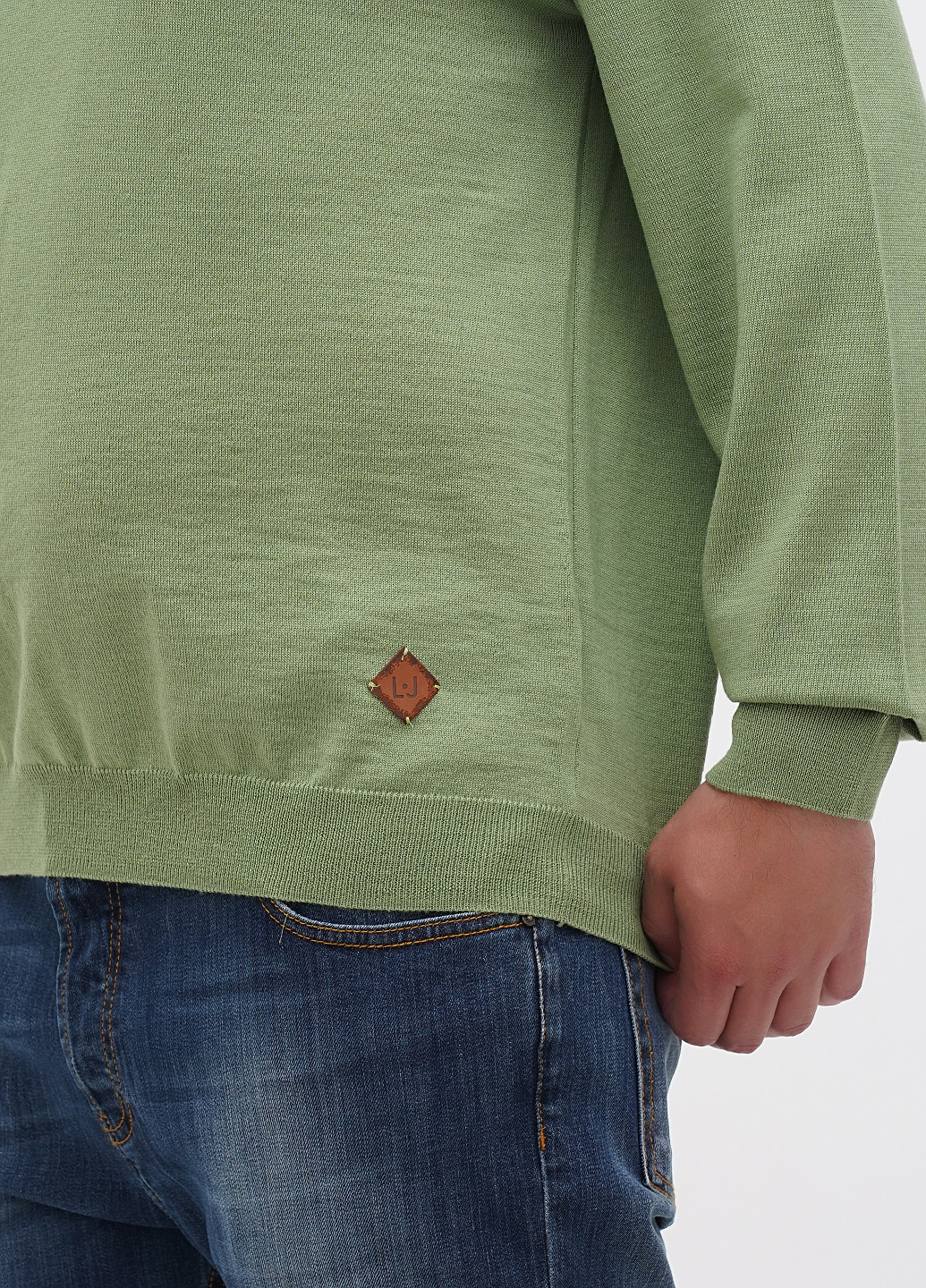 Фісташковий демісезонний светр пуловер Liu Jo