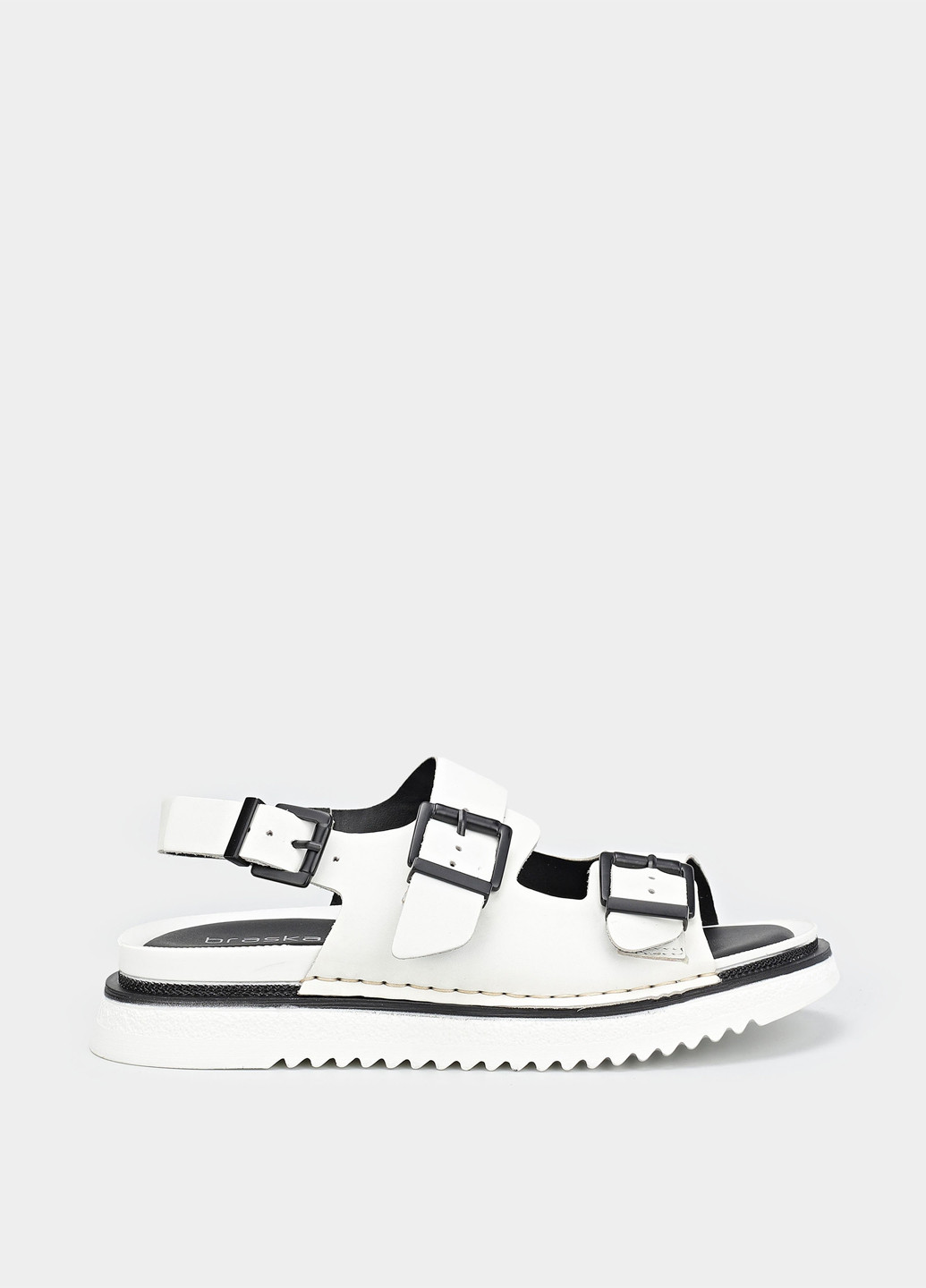 Белые босоножки Braska с ремешком