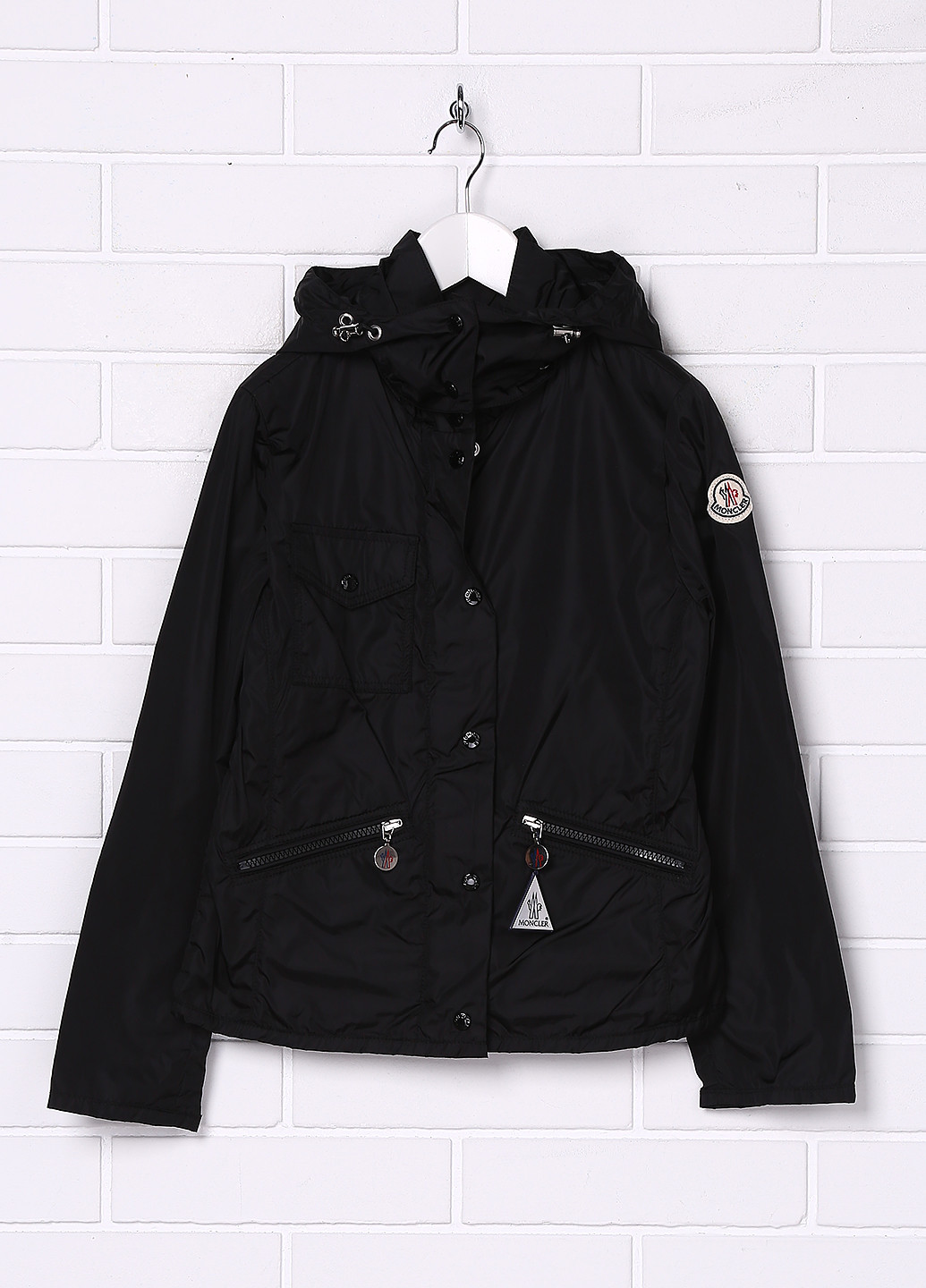 Черная демисезонная куртка Moncler