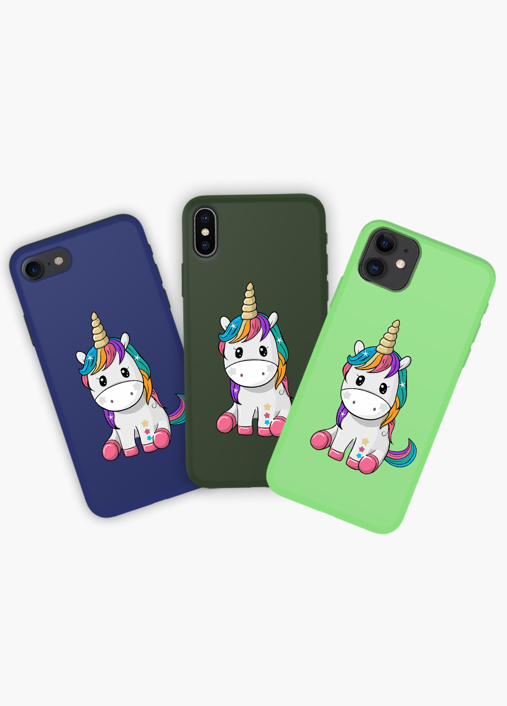 Чехол силиконовый Apple Iphone 6 Единорог (Unicorn) Белый (6937-1390) MobiPrint (219510764)