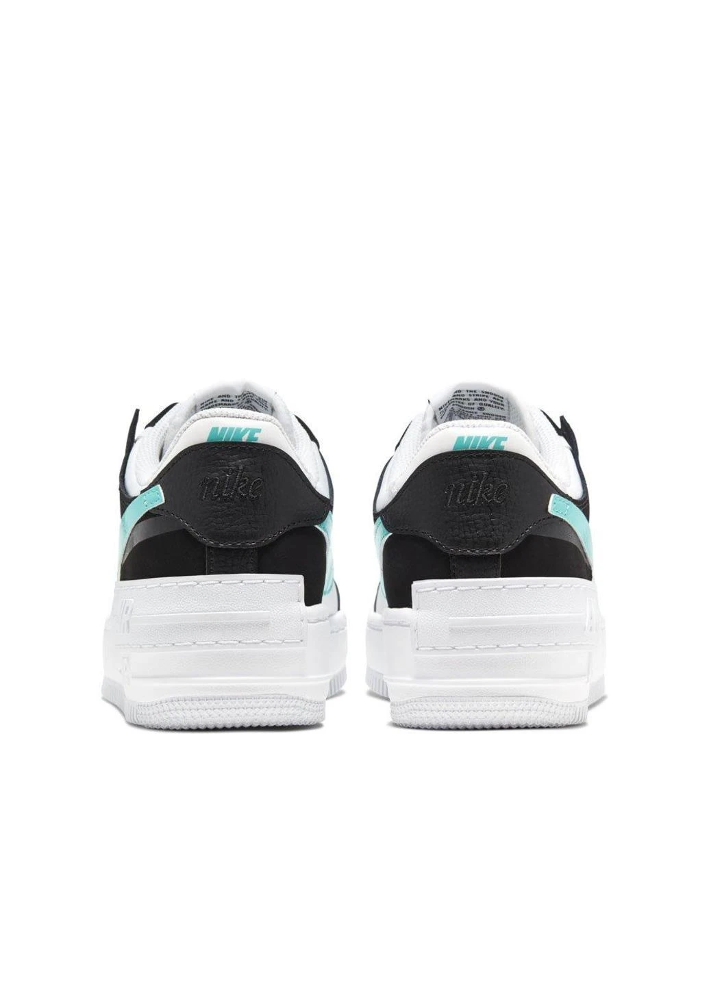 Кроссовки CZ7929-100 Nike Wmns Air Force 1 Shadow White Black чёрно-белые демисезоны (317231453)