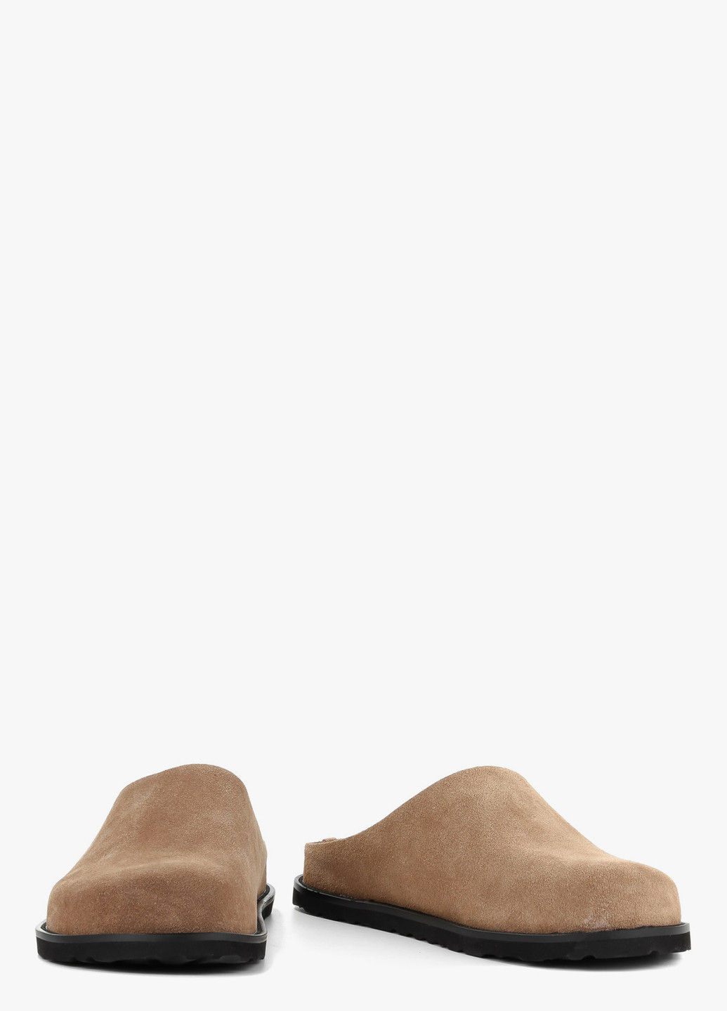 Бежевые сабо Le'BERDES без каблука