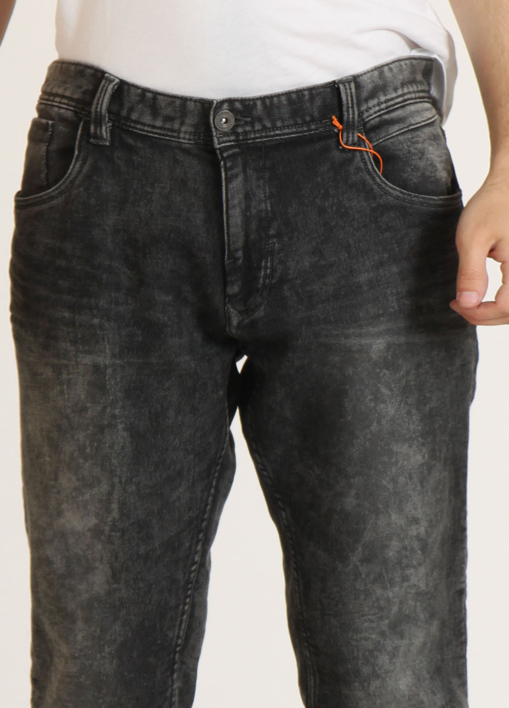 Серые демисезонные прямые джинсы Blend