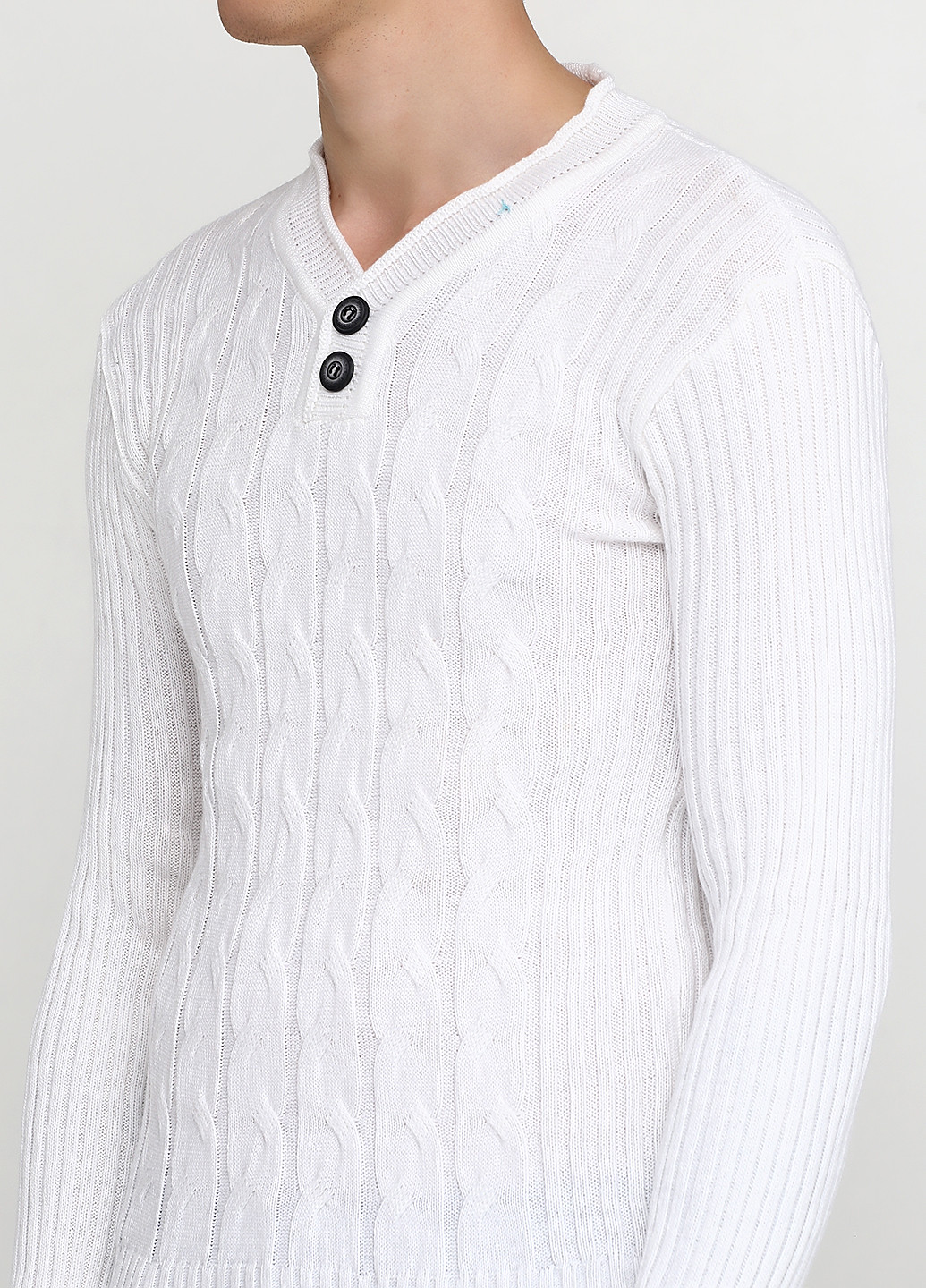 Белый демисезонный пуловер пуловер Altin