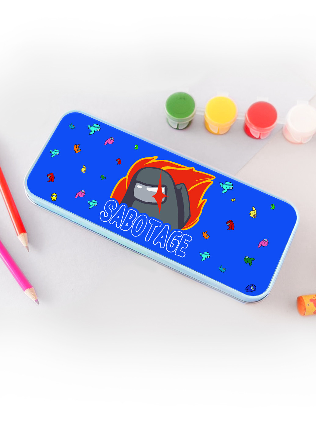 Пенал шкільний Амонг Ас (Sabotage Among Us) (34408-2426-SK) MobiPrint (235038993)