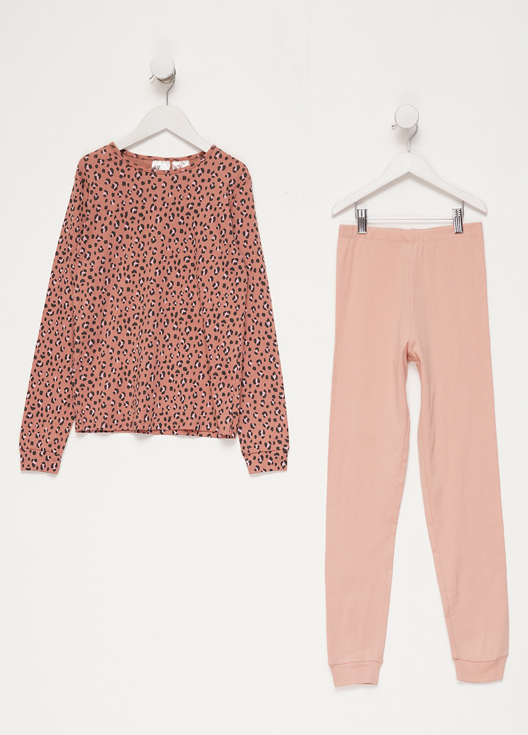 Персиковая всесезон пижама (лонгслив, брюки) лонгслив + брюки H&M