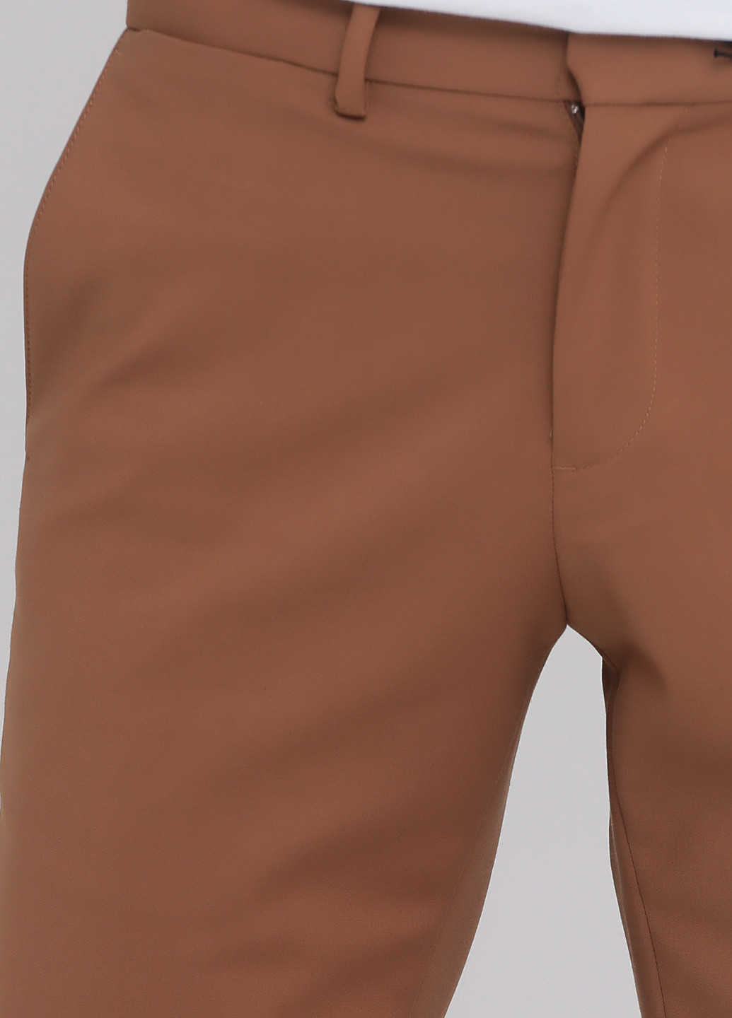 Светло-коричневые кэжуал демисезонные чиносы, укороченные брюки Club Monaco