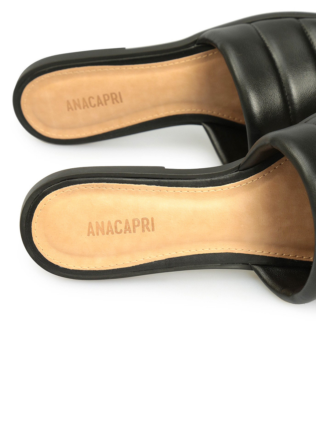 Черные шлепанцы Anacapri
