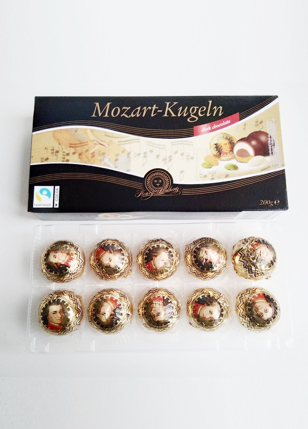 Цукерки чорний шоколад Mozart Kugeln 200 гр марципан Shokopack (251411258)